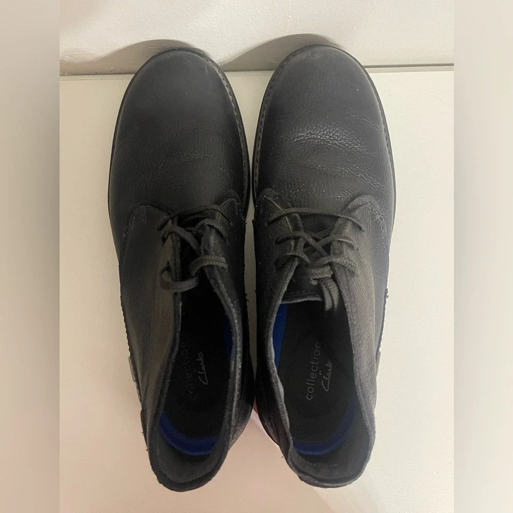Clarks Black Leather Chukka Boots‎ for Men Size 11